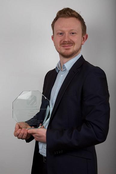 Saul Beattie Account Manage with Scosche award